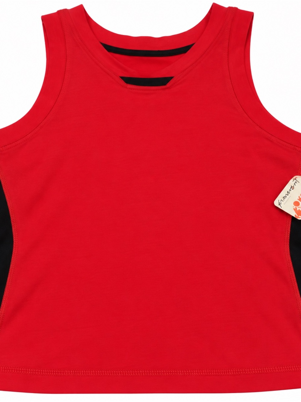 FP Movement by Free People Red Athletic Tank with Black Trim